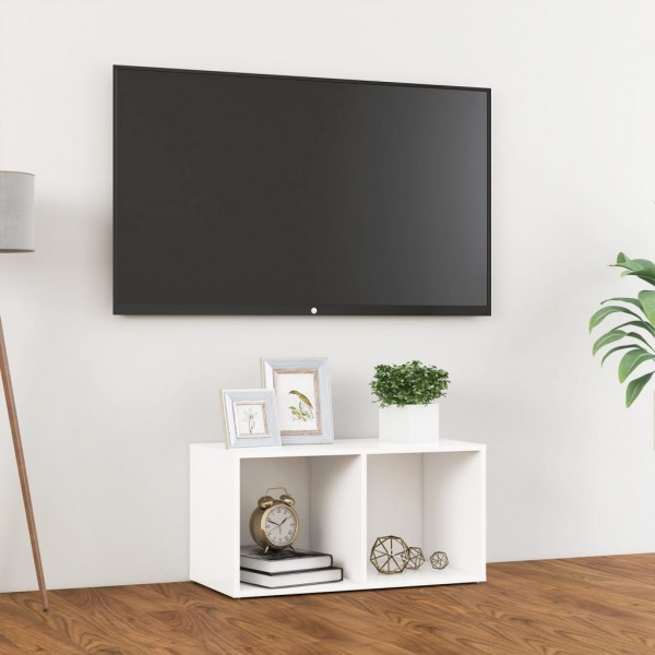 Mueble para TV madera contrachapada blanco 72x35x36.5 cm D