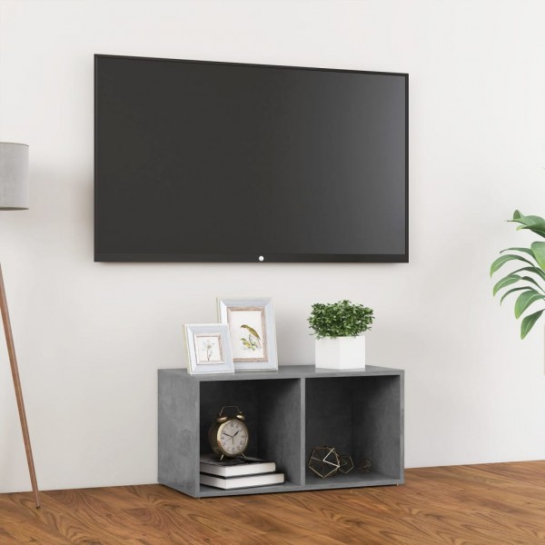 Mueble para TV madera contrachapada gris hormigón 72x35x36.5 cm D