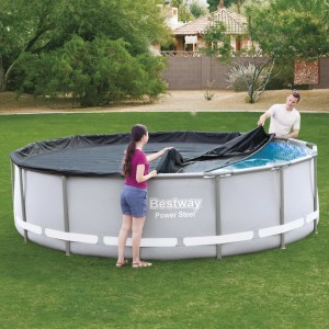 Bestway Cobertura de piscina Flowclear 427 cm D