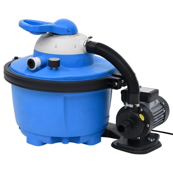 Bomba filtro arena azul y negra 385x620x432 mm 200 W 25 L D