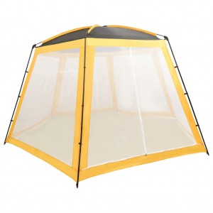 Tenda para piscina de tecido amarelo 500x433x250 cm D