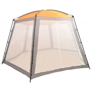 Carpa para piscina de tela gris 500x433x250 cm D