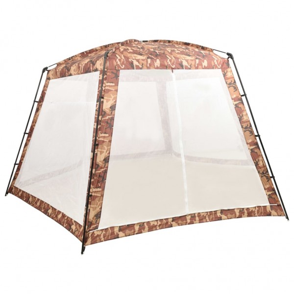 Tenda para piscina de tecido de camuflagem 590x520x250 cm D