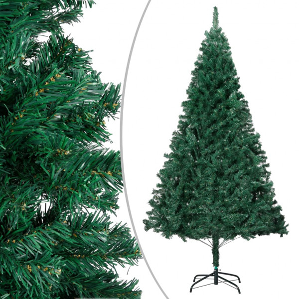 Árbol de Navidad artificial con ramas gruesas PVC verde 120 cm D