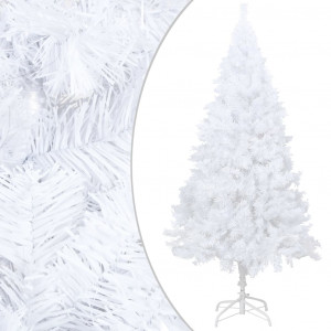 Árbol de Navidad artificial con ramas gruesas PVC blanco 120 cm D