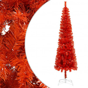 Árbol de Navidad delgado rojo 180 cm D