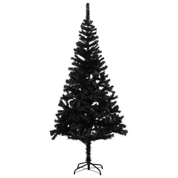 Árbol de Navidad artificial con soporte PVC negro 240 cm D