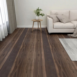 Tarimas autoadhesivas 20 unidades PVC 1.86 m² marrón oscuro D