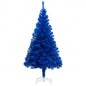 Árvore de Natal artificial com suporte em PVC azul 240 cm D