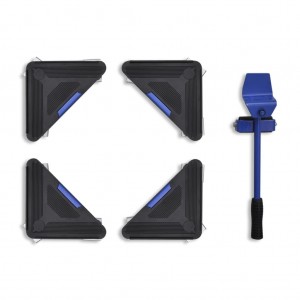 Conjunto de rodas e elevador para transporte de mobilias H