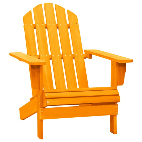 Adirondack cadeira de jardim madeira maciça de pinheiro laranja D