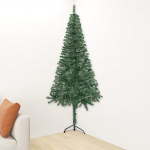 Árbol de Navidad artificial de esquina verde 180 cm PVC D